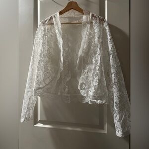White Lace Cardigan